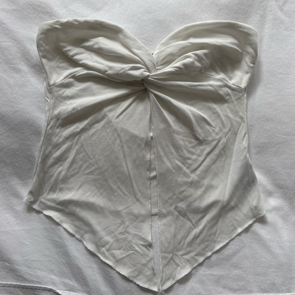 Edikted Twisted Split Front Tube Top White - Picture 5 of 7
